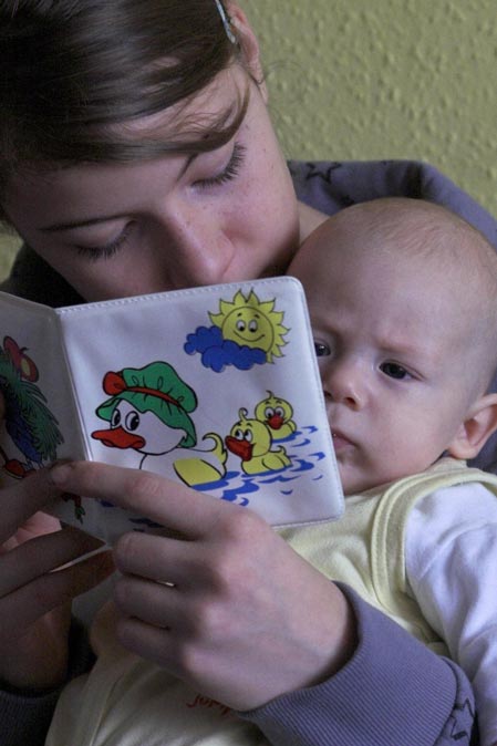 Reading to a child